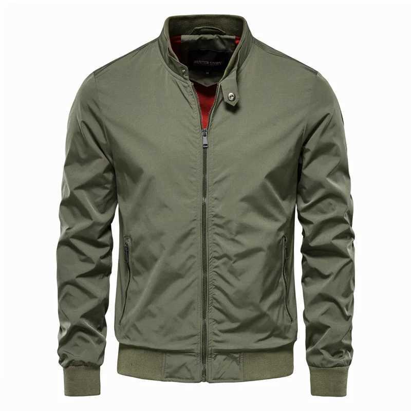 Casual Bomber Jacket for Men Trendy Lightweight Outerwear Hip Hop Streetwear Coat 2025 Spring Autumn New Fashion Mens Jacket X250925