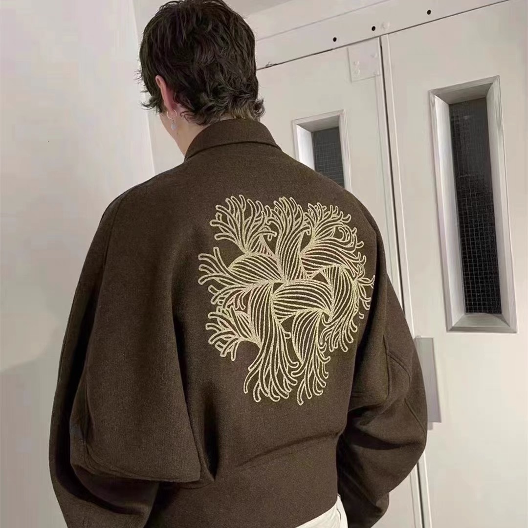 Men's Jackets Christopher Nemeth Knot Pattern Scimitar Wool Woolen Jacket Mens and Womens Jacket
