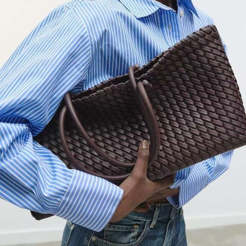 Designer Bag Tote Shoulder Bag New Double Sided Woven Large Capacity Tote Handbag Underarm For Women