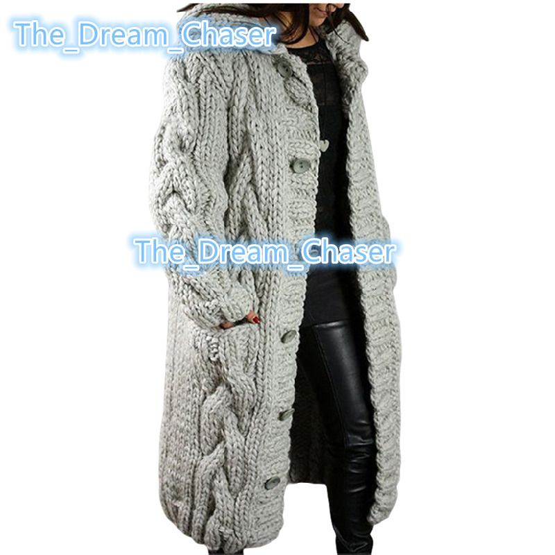 92288 Latest Design Long Cardigan Sweater Women Fashion Long Sleeve Solid Color Winter Coats for Ladies Women Knitted Sweater