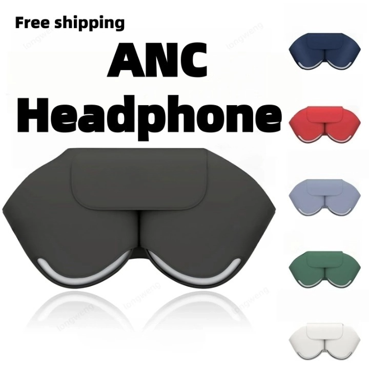 NEW P9 Pro Max Wireless Over-Ear Bluetooth Adjustable Headphones Active Noise Cancelling Stereo Sound Comes with protective case and retail box f-image-1076712175