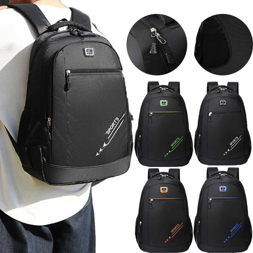Backpack for Men Large Capacity Solid Color Business Travel Bag Fashionable Trend High School Student Backpack Z250925