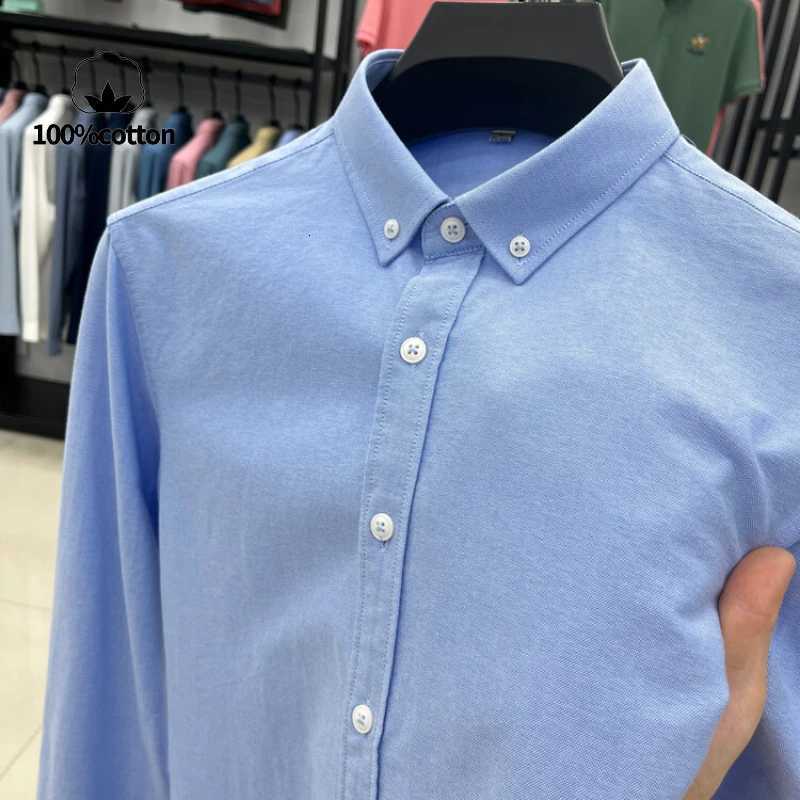 Highquality mens longsleeve shirt made of 100 cotton breathable sweatwicking suitable for business or casual wearM4XL X250925