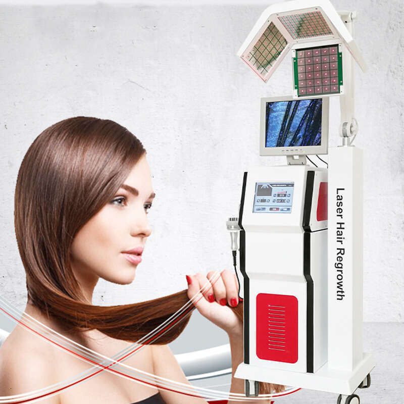 Laser Anti-Hair Removal Diode Hair Growth/Regrowth Microcurrent Hair Follicles Detector Analyzer 650Nm Decrease Hair Loss Machine Salon Us