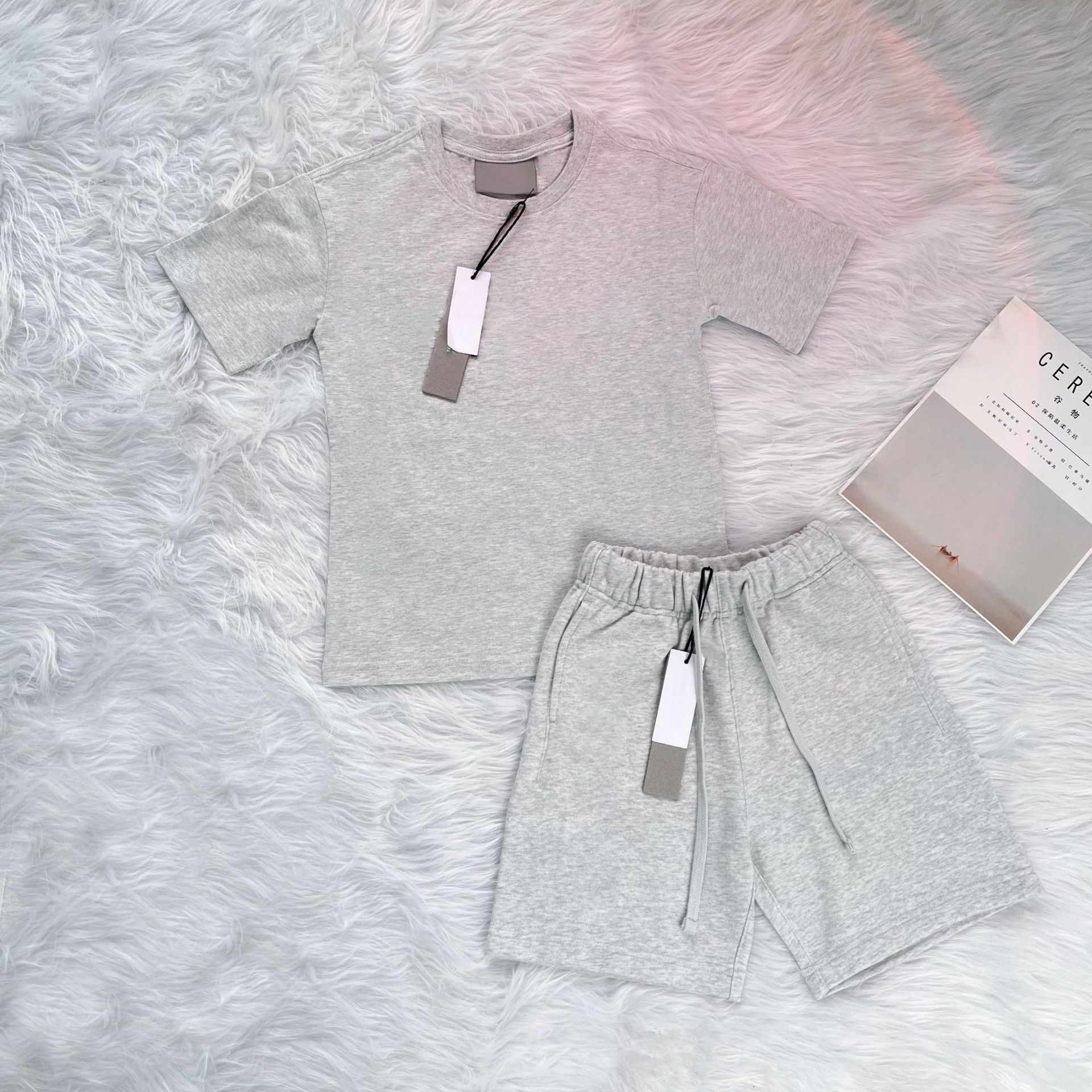 K424 kids clothes designer sets boys casual baby tracksuits kid girls toddlers t-shirts & shorts infants pullover childrens pants black tshirts-image-1076885513