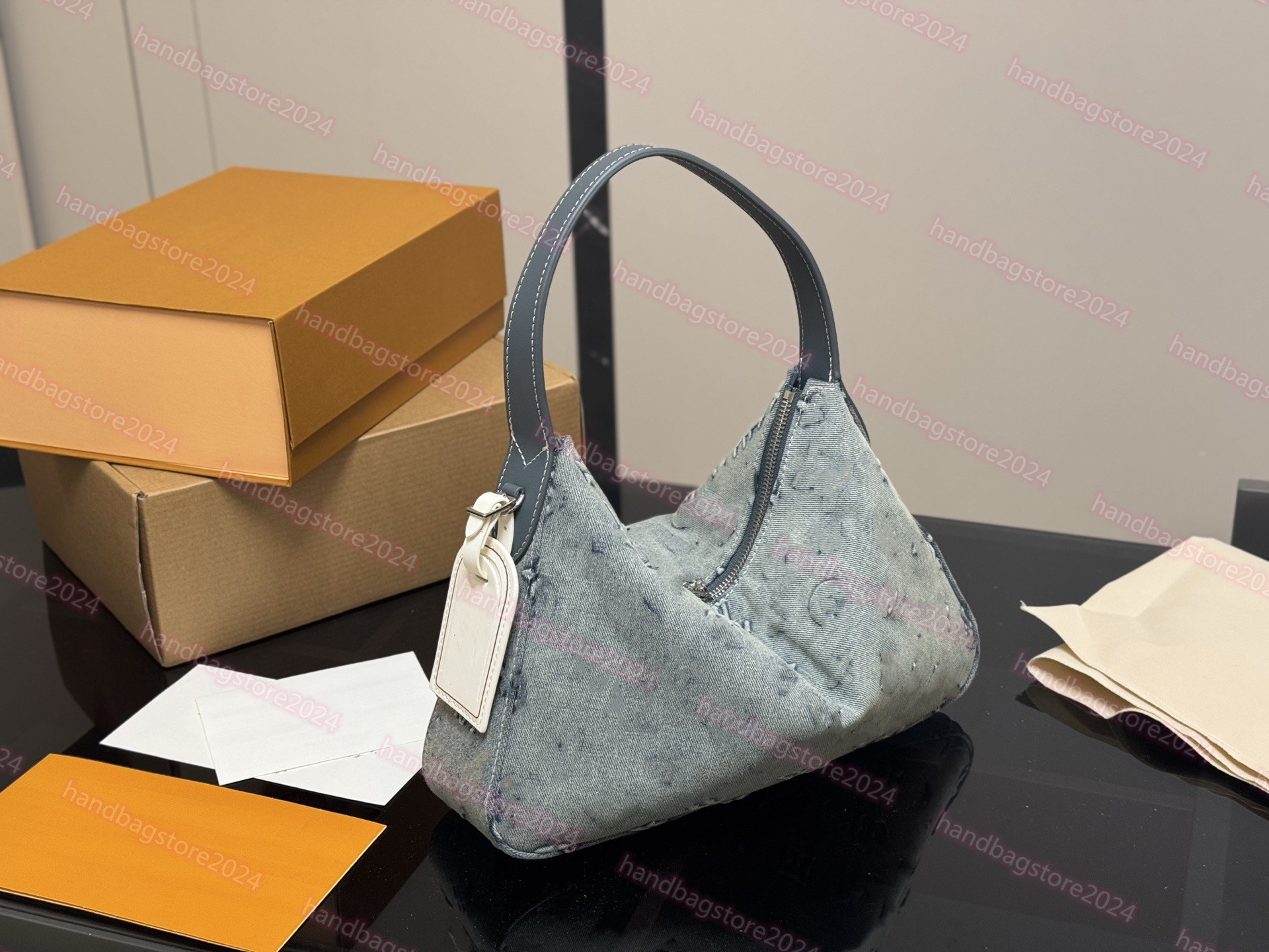 Designer bag for women Hobo armpit bag SLOUCHY denim canvas shoulder bag handbag fashionable shopping bag women's casual luxury backpack vintag