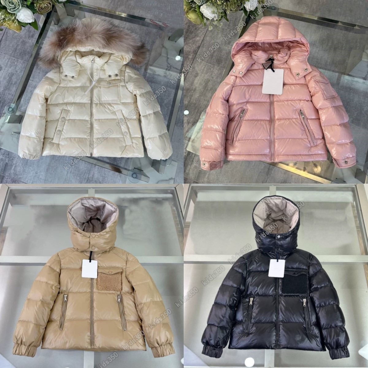 kids Coats Designer baby Jackets toddler Winter jackets Parka Coat boys girls Thick warm Clothing blue yellow Tops Outwear-image-1012804593