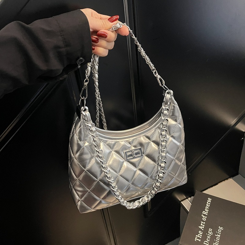 Top Brand High Quality New Free Delivery Designer Bag Quilted Chain Bag 2025 New Simple Elegant Shoulder Bag Bag Fashion Turn Lock Bag New Free Deli