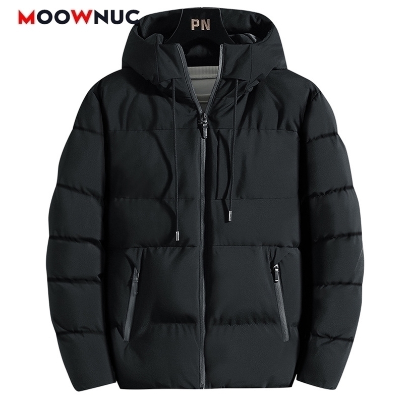 Mens Down Parkas Fashion Parkas Male Thick Winter Overcoat Mens Casual Jacket Hat Warm Long Windbreaker Classic Windproof Business Hombre 221010