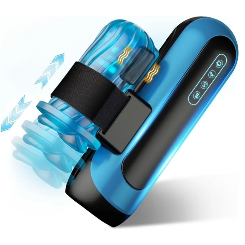 3D Vagina Automatic Penis Pump Thrusting Male Masturbator Piston Blowjob Vibrating Handsfree pocket Male Stroker Sex Toys 250618