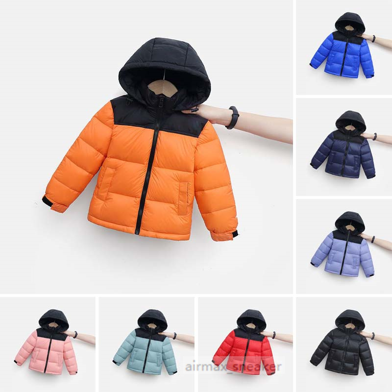2025 Kids Parka Jacket Down Coat Boy Girl NF Double G jointly name Hoodie Jackets Hood Hat Removable Winter Outdoor Snow Ski Tops Outerwear Youth 70