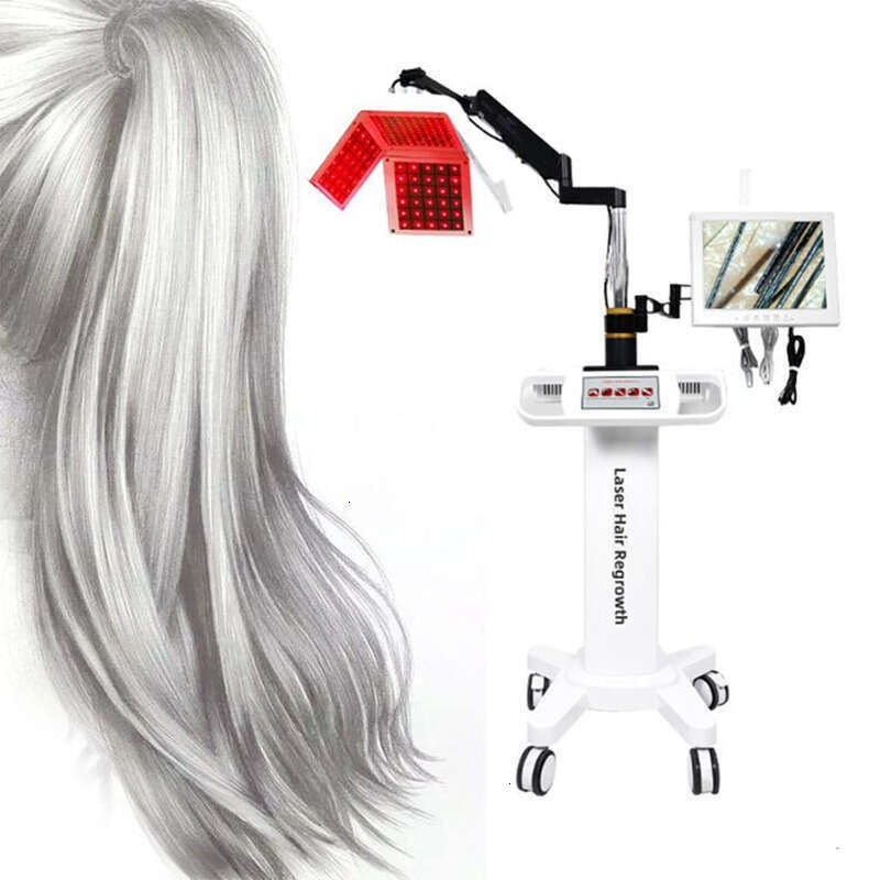 Hair Loss Regrowth Treatment Machine Pdt Led Therapy 650Nm Diode Laser Massage Hair Follicles Detector Analysis Scalp Care Machin