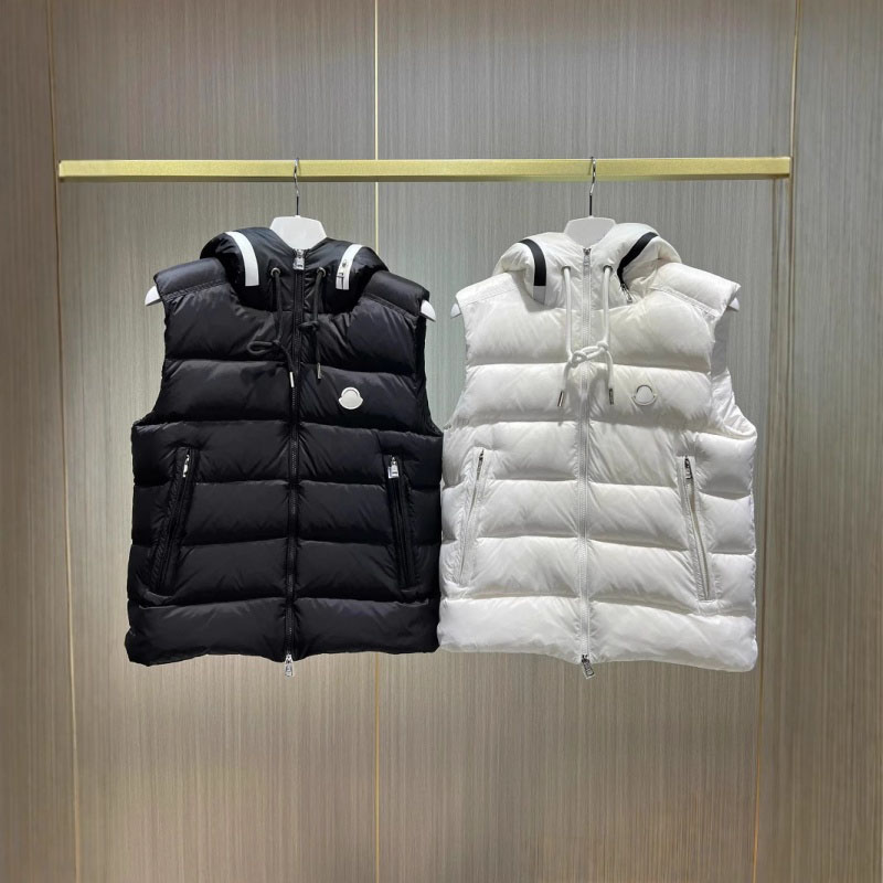 Winter Puffer Jacket Women Man Designer Luxury Down Vest Tops High QualityClassic Embroidery Jacket Coat -15 Sleeveless Jacket Couple Jackets EXS250