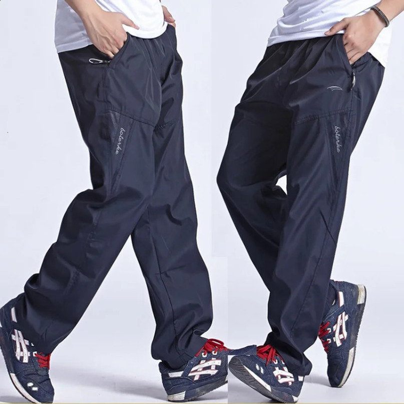 Sportswear Runner Outdoor Mens Casual Pants Quick drying Breathable Trousers Sweatpants Active 6XL 240816