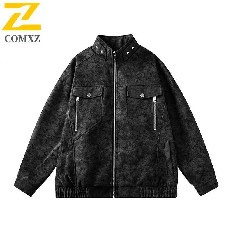 EiAO Jacket Heavyweight Python PU Leather Spring Fall Unisex Coat Waterproof Windproof for Hiking Camping Fishing 2025 X250925