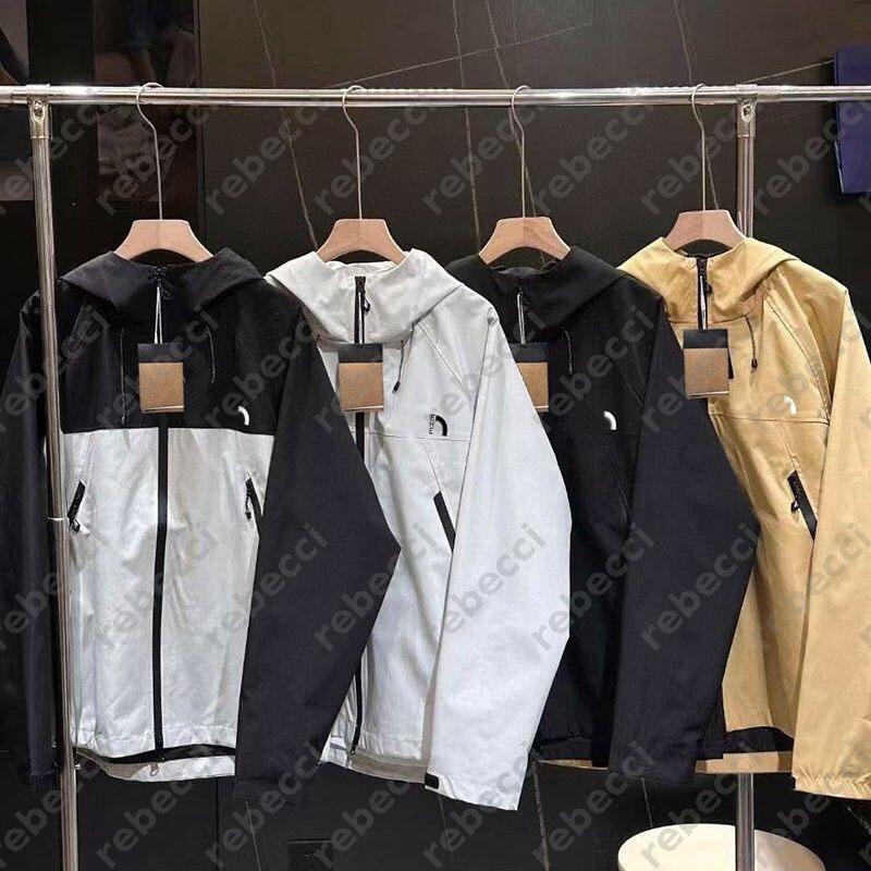 Spring Autumn Outdoor windbreak Jackets Color blocked men coat designer Couple Sports Mountaineering Clothing Womens Hooded Windproof Jacket CSD2509