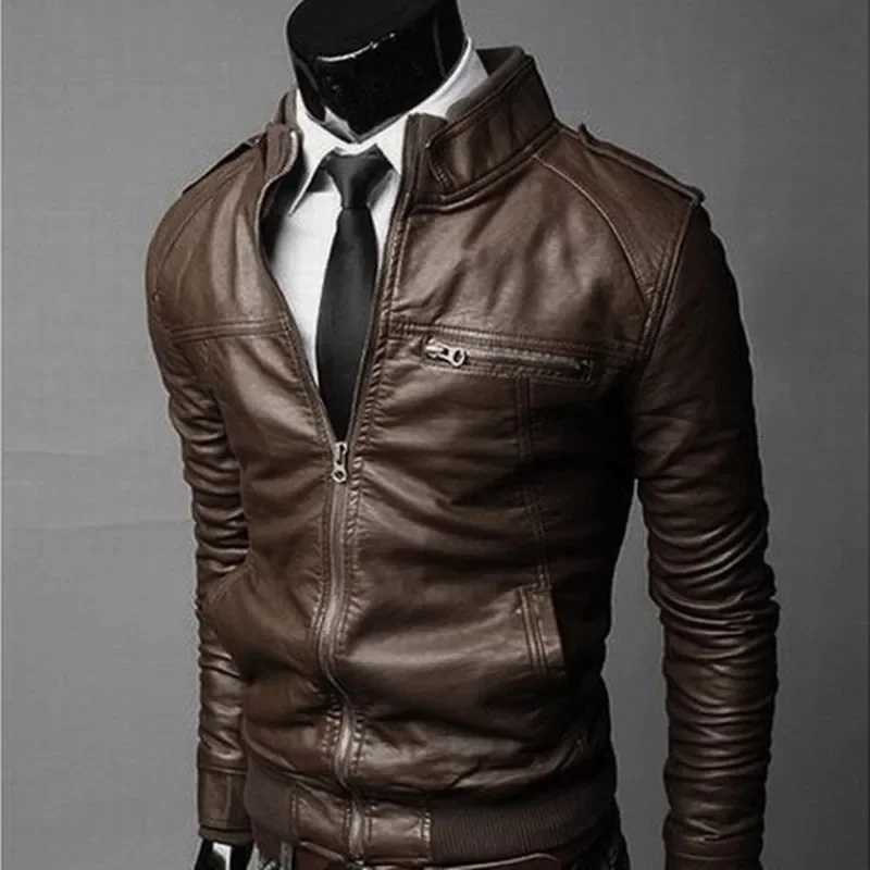 MRMT 2025 Brand New Mens Motorcycle Leather Jacket Slim Men Leather Jacket Outer Wear Clothing For Male Garment Man Jackets X250925