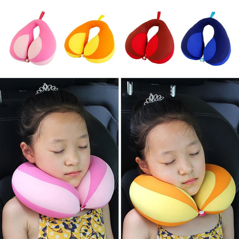 Kids U-Shape Travel Neck Pillow for Car Seat Child Size Ergonomic n Providing Comfort and Support for Neck and Head 250211