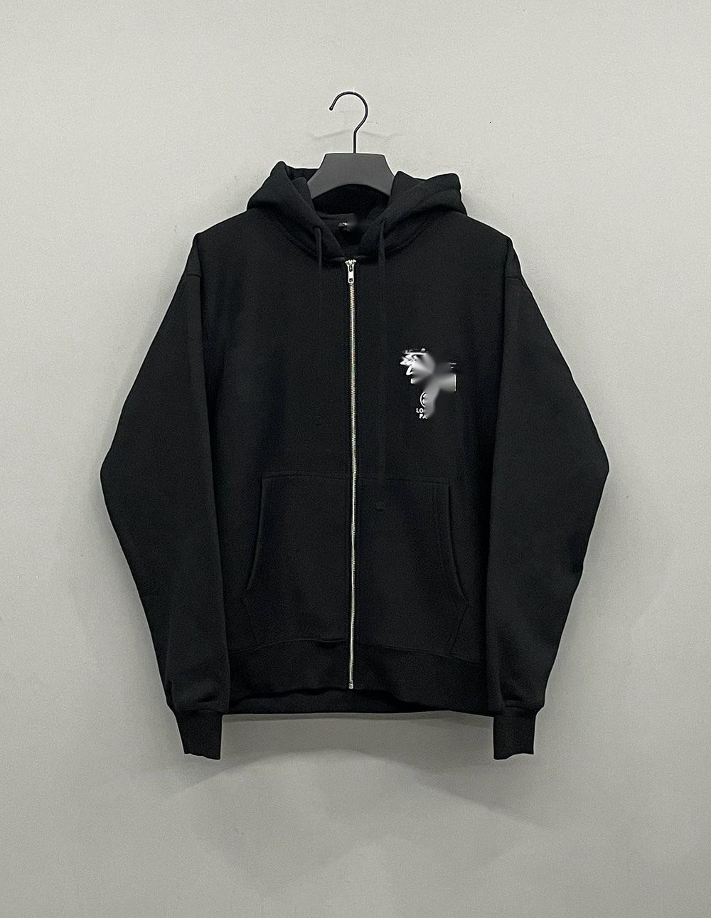 Men's Jackets Trendy New World Tour Printed Hooded Sweatshirt Unisex Loose Thickened Fleece Jacket