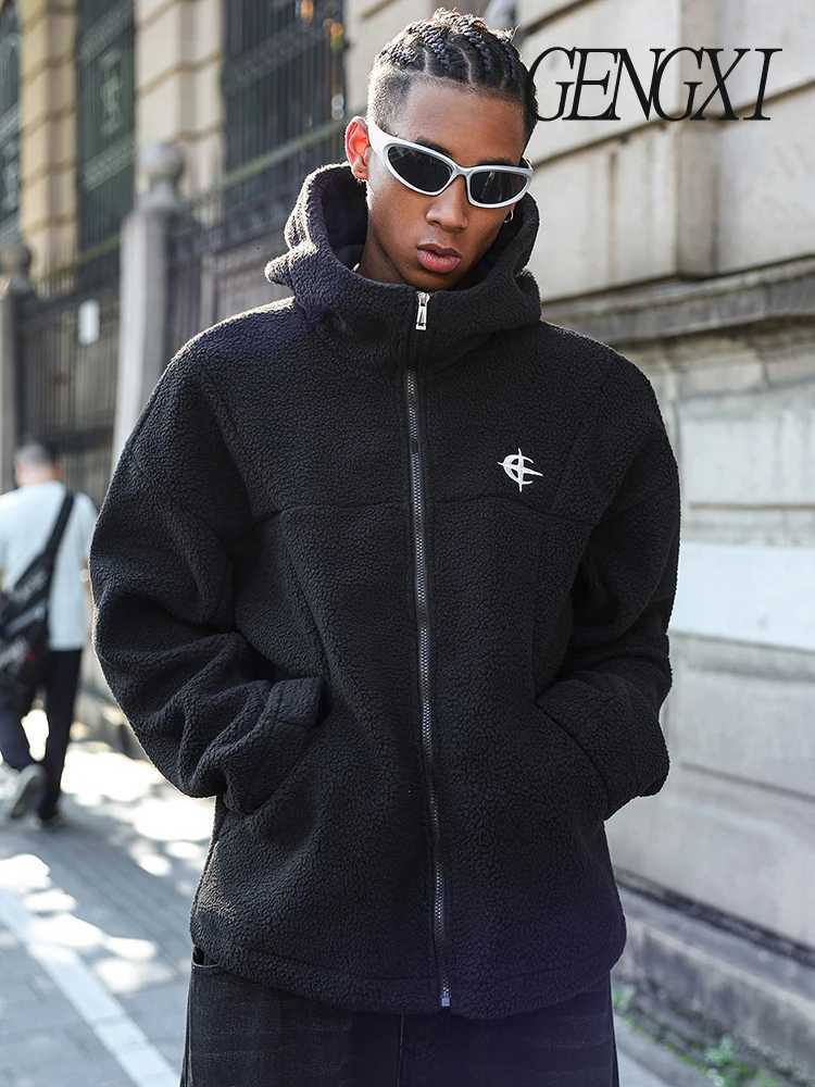 AutumnWinter New Arrival Embroidered Design FleeceLined Hooded Jacket HighStreet Mens Windproof Warm Oversized Coat Street X250925
