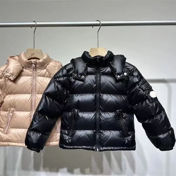 Kids Down Brand M Jackets Kid Hooded Designer Baby Coat Winter Have Puffer Jackets Parkas Slim Embroidered Badge Outerwear Girl Boy Coats New Sty-image-1027464756