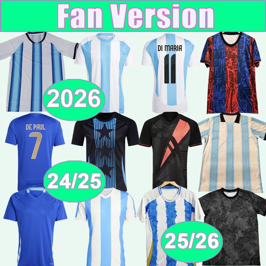 24 25 26 DE PAUL Mens Soccer Jerseys National Team MARTINEZ ROMERO DI MARIA MAC ALLISTER TAGLIAFICO Home Away GK Special Commemorative Football S-image-969376515