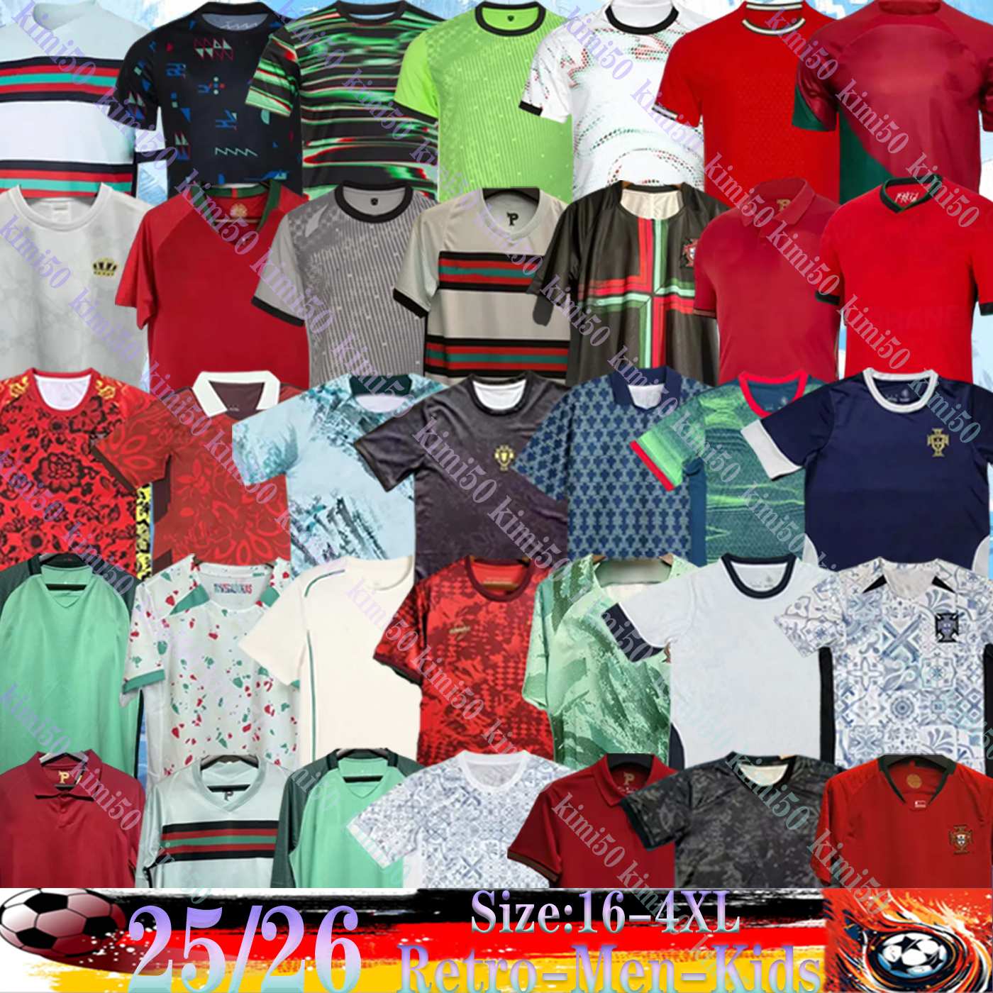 24 25 26 Portugal soccer jerseys Retro kids 98 00 02 16 B.FERNANDES R. Leao JOAO FELIX PEPE BERMARDO camisa de futebol J.MOUTINHO RoNalDo Portugu-image-942737820