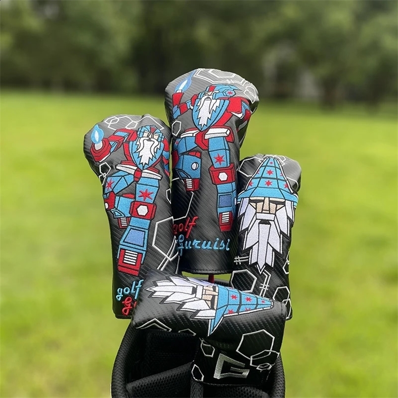 Mech Mage Golf Wood Cover Driver Fairway Hybrid Waterproof Protector Set Leather Soft Durable Golf Putter head Club Covers 240919