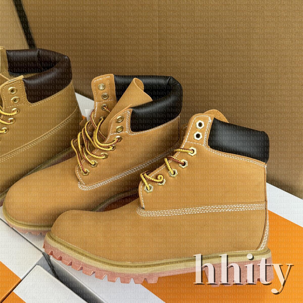 TOP boot Designer luxury Boots Shoes Men Boots Waterproof Ankle Classic Martin Shoe Cowboy Yellow Red Blue Black Pink Hiking Motorcycle Boots 36-47