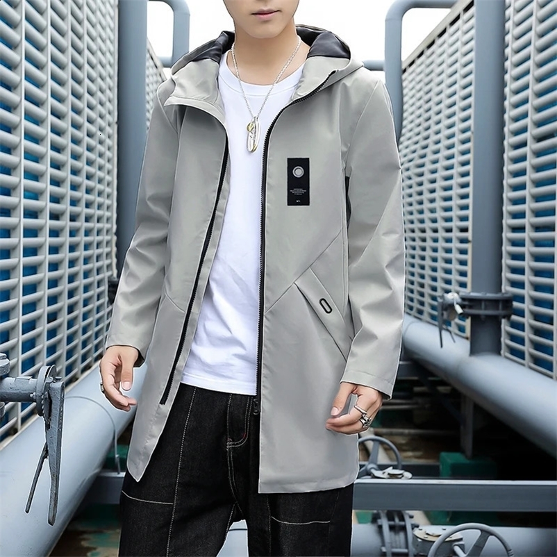 Spring Men Trench Fashion England Style Long Trench Coats Mens Casual Outerwear Jackets Mens Clothing big size M-4XL 240828