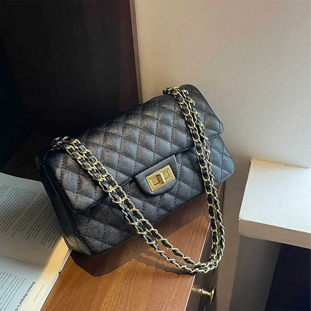 Sac à bandoulière à bandoulière PU Retro Quilted Argyle Pu Socle d'épaule léger Sac à bandoulière pour le sac de rangement de magasinage quotidie