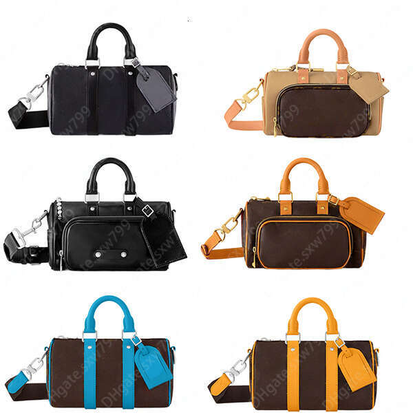 Dames Mode Casual Designer 10A Luxe Keepall 25 Sac à main Style classique Monographies en cuir véritable Lavé Bandoulière Sacs à bandoulière M127