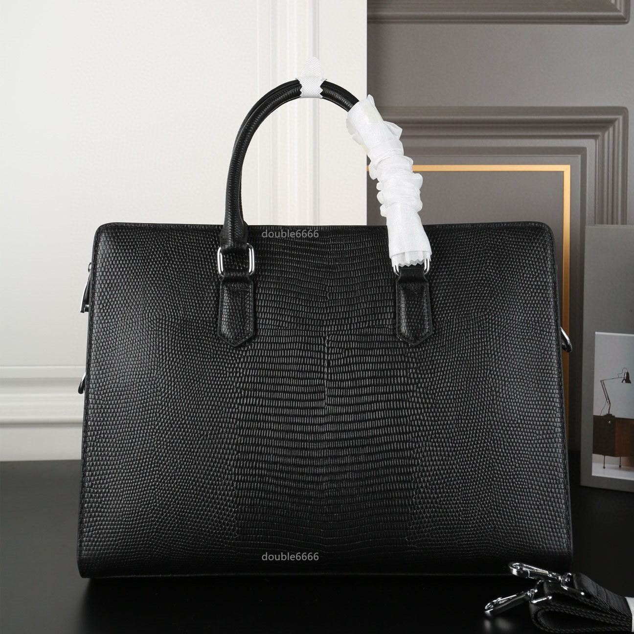 7a Quality Designer Men Lizard Match Modèle Modèle Modèle Luxury Luxur Sac de messager en cuir authentique Fashion Femme Foot Hands Sac de voyage