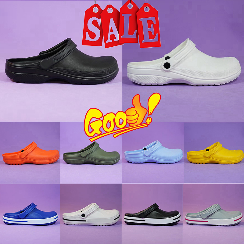 designer sandals women and men slippers slides summer high quality Fashion Beach Rubber Flat sandals Casual Solid black white red Platform-image-971092532