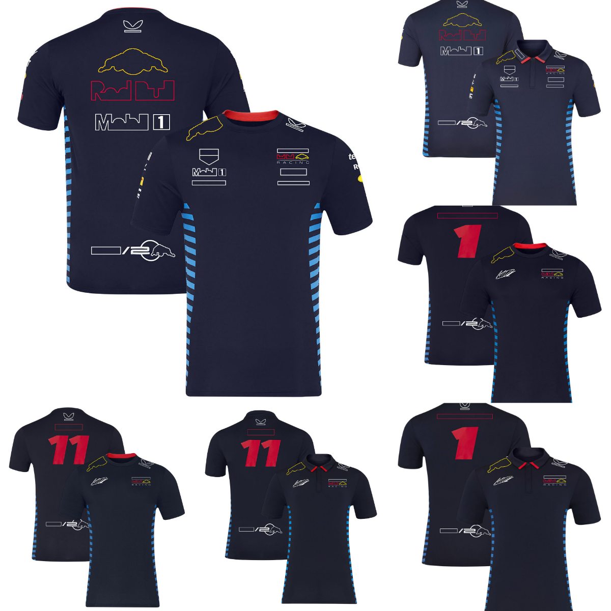 2024 NOUVEAU F1 T-shirt T-shirt T-shirt Formule 1 T-shirts masculins Racing Men's T-shirts Syer à manches courtes à manches courtes de la marque