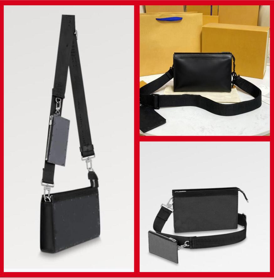 Designer Crossbody for Men Leather 2-in-1 messenger bags satchel Top Quality fashion man Women shoulder bag Double Letter Pattern Postman Bag wit