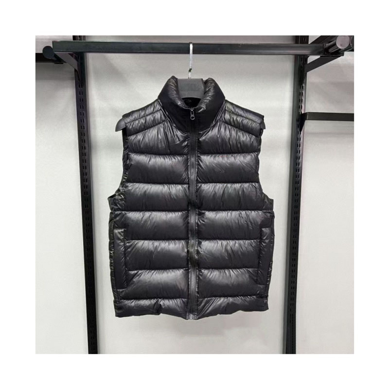 designer vest mens down vest jacket outdoor man hooded black glossy warm windproof women vest versatile casual loose winter cotton jacket men tank t