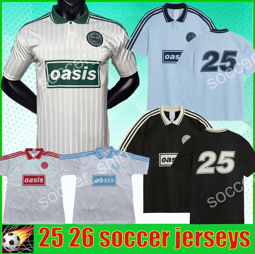 25 26 Oasis jersey 25th Anniversary Football Jersey Shirts Kit 2025 2026 Fontaines Dc BLACK GUINNESS TOUR JACQUARD Ireland Jersey Oasiss Live Oas-image-910564076