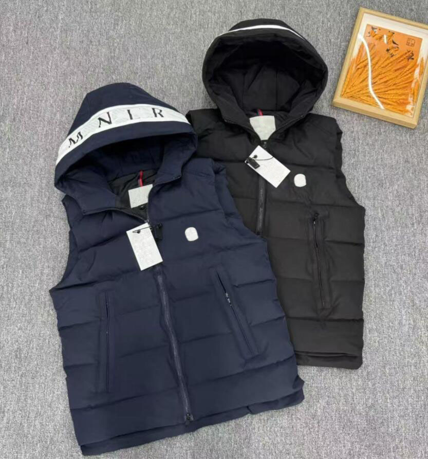 Men Down Vests Winter body warmer gilet puffer gillet Jacket Designer Waistcoat Couple Bodywarmer Womens Sleeveless Outdoor Warm Thick Coats Q25112