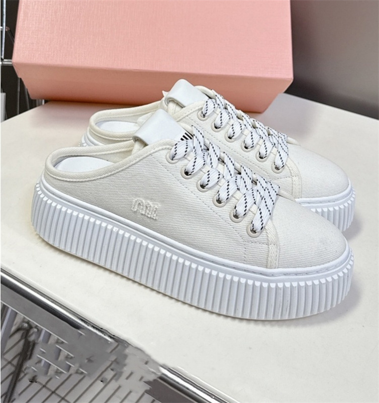 Mocassins de toile de mode de créateurs: baskets d'automne, chaussures décontractées, baskets pour femmes en caoutchouc durable - Léger à usage q