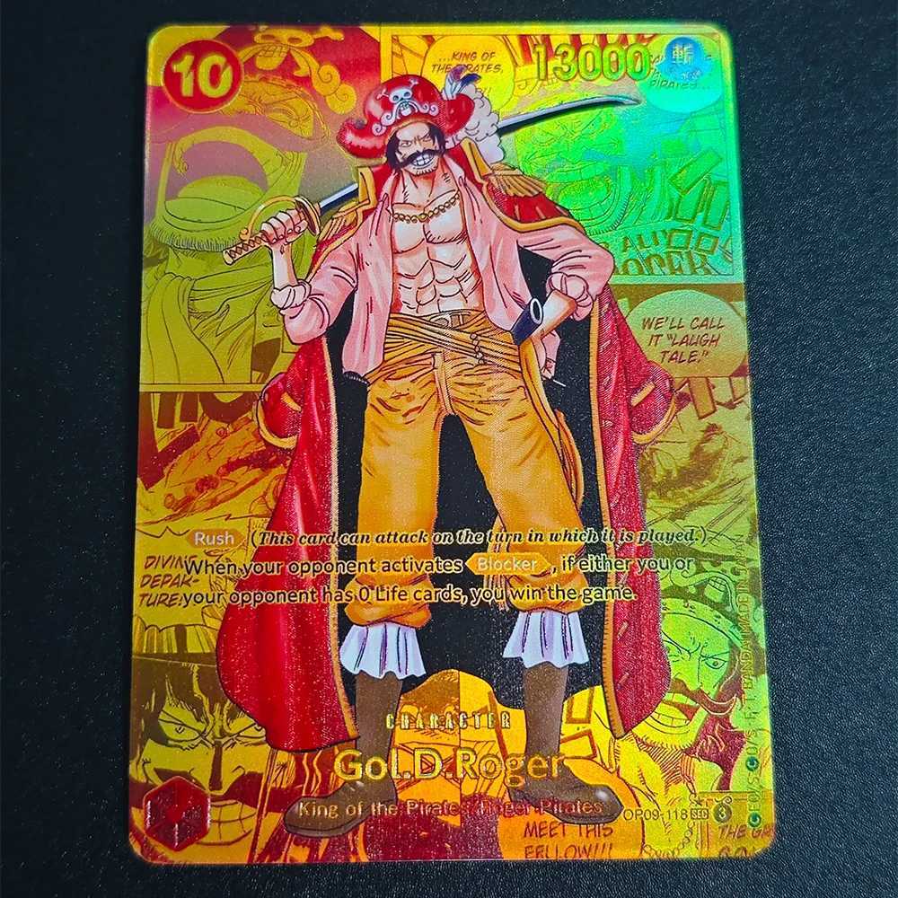 DIY High Quty Self Made ONE PIECE Collection Cards GolDRoger OP09118 English Game Anime Cards Gift Toy L2605293N4O-image-1077422648