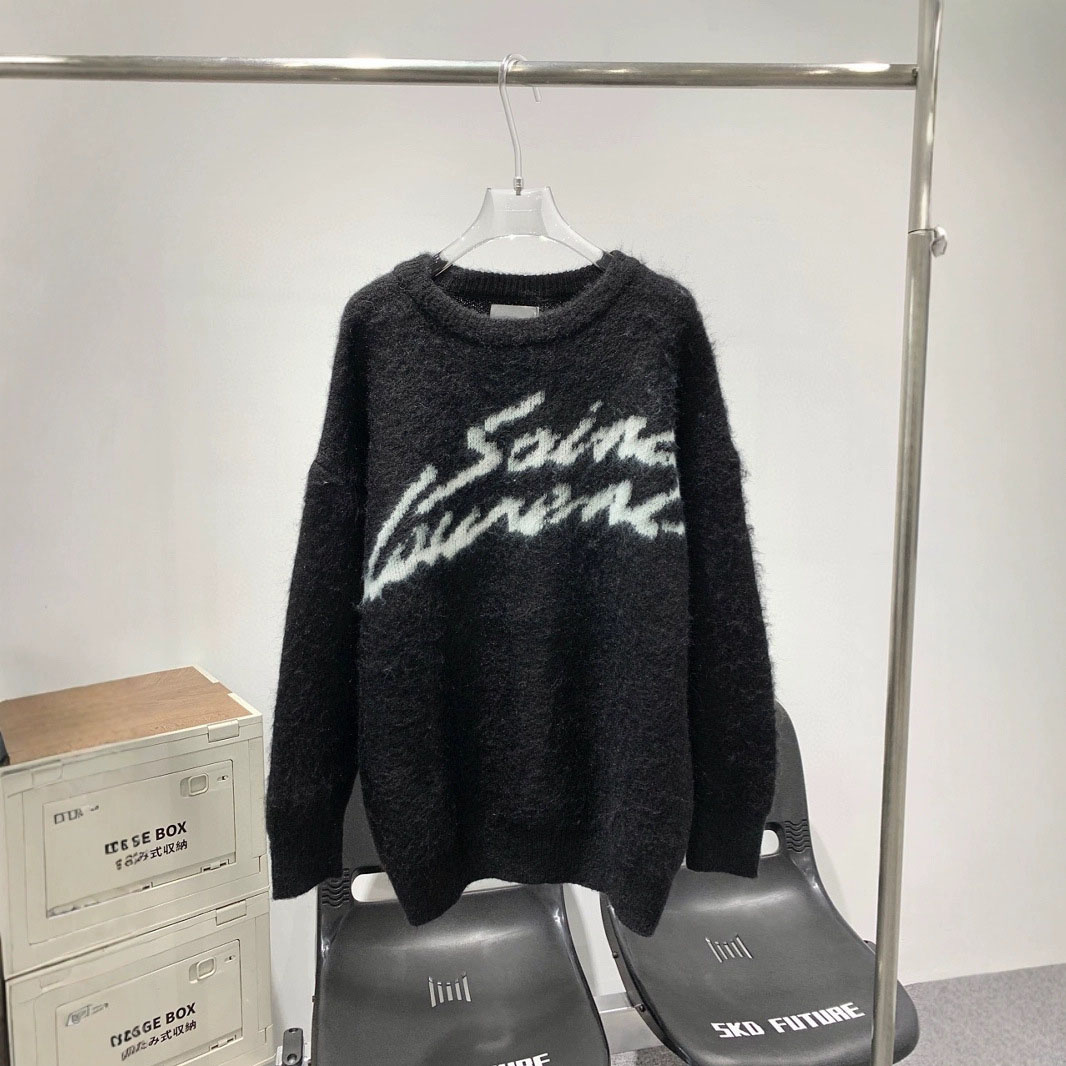 Mens Designer Sweaters Spring Knitted Sweater Pullovers Women O-Neck Long Sleeve Loose Casual Letter Korean Fashion Chic Tops Mujer Jumpers Ropas