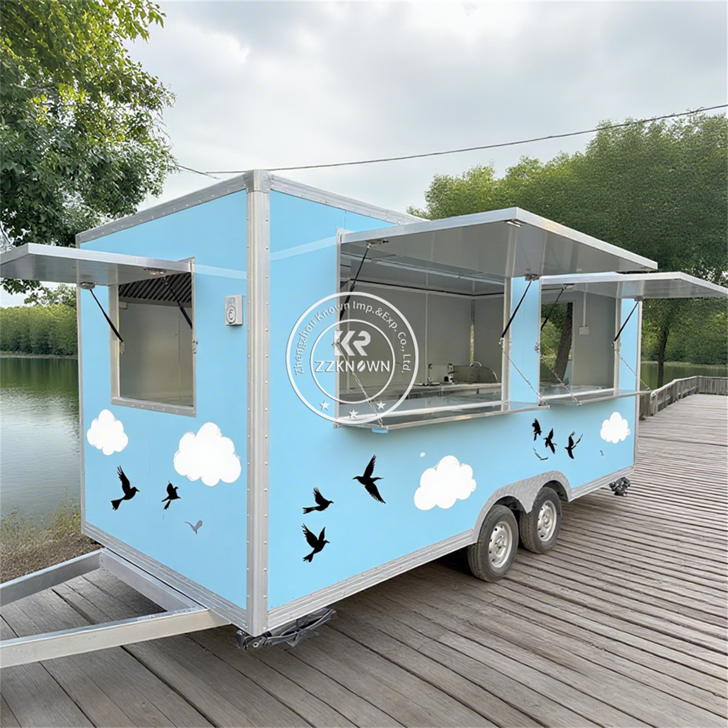 Concession Catering Trailer Food Truck Customized Dining Truck Hot Dog Food Trailer Mobile Bar Pizza Food Truck With Kitchen Equipment-image-1080083818