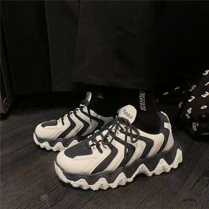 2026 Summer INS Internet Celebrity Height-Increasing Dad for Men Korean Style Couple Trendy Versatile Sports Student Breathable Mesh Shoes