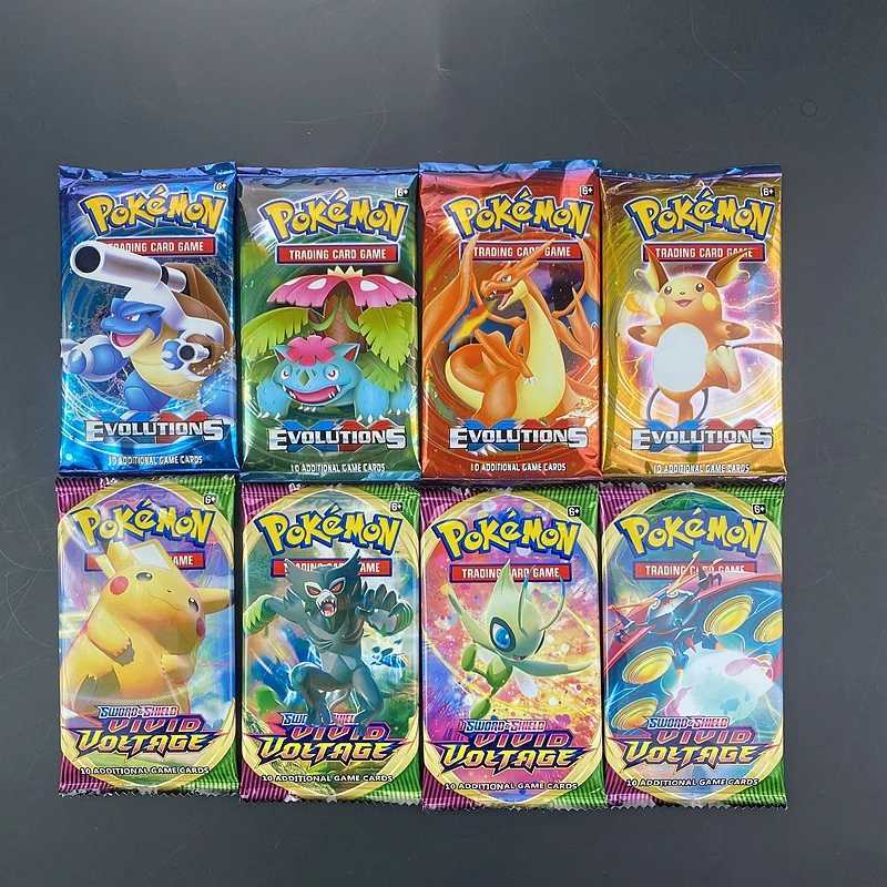 1020pcsbag English Card TCGEvolutions Booster Box Trading Game Collection Children Toys L250928PGGM-image-1077530762