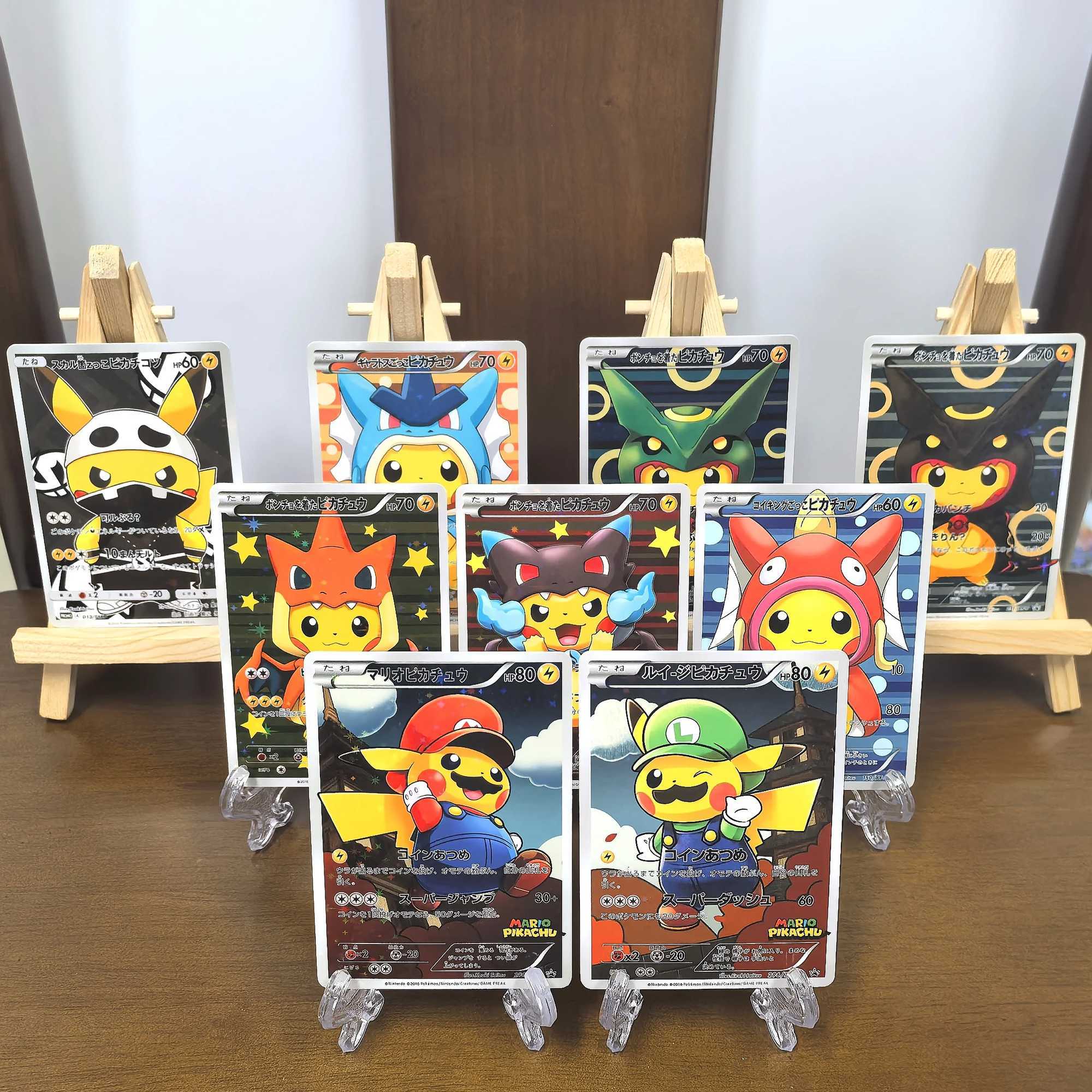Collectibles Cards XY PONCHO WEAR RAYQUAZA PW LUIGI Cosplay Stars Strong Game Cards Toys L2509283MCE-image-1077531807