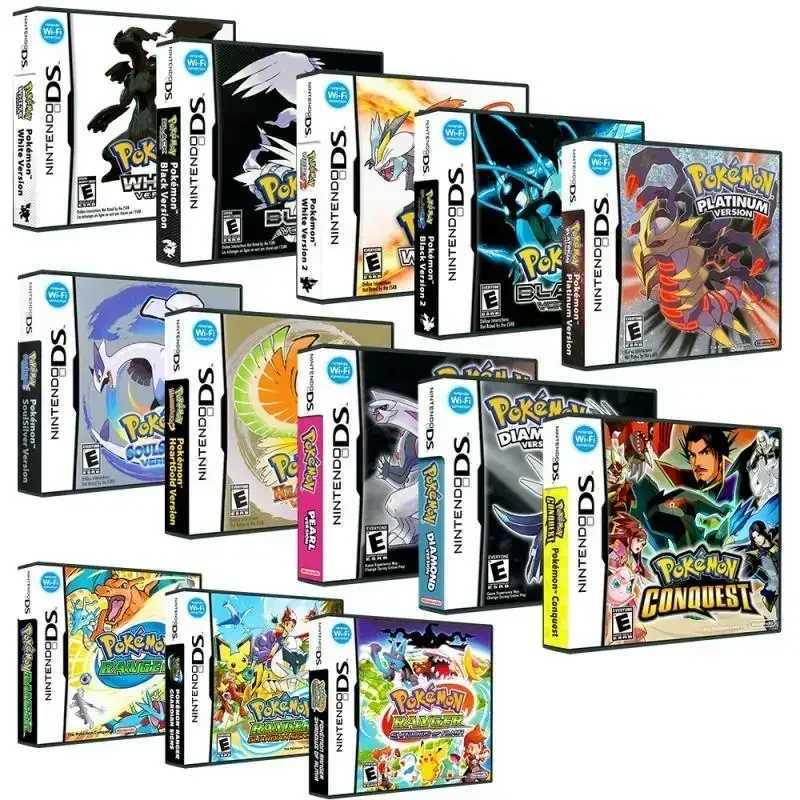 NDS Game Card Anime Peripheral Nds Game Card Single Card Black Box Us Cartoon English Game Collection Boy Gifts L250928NU0E-image-1077526430