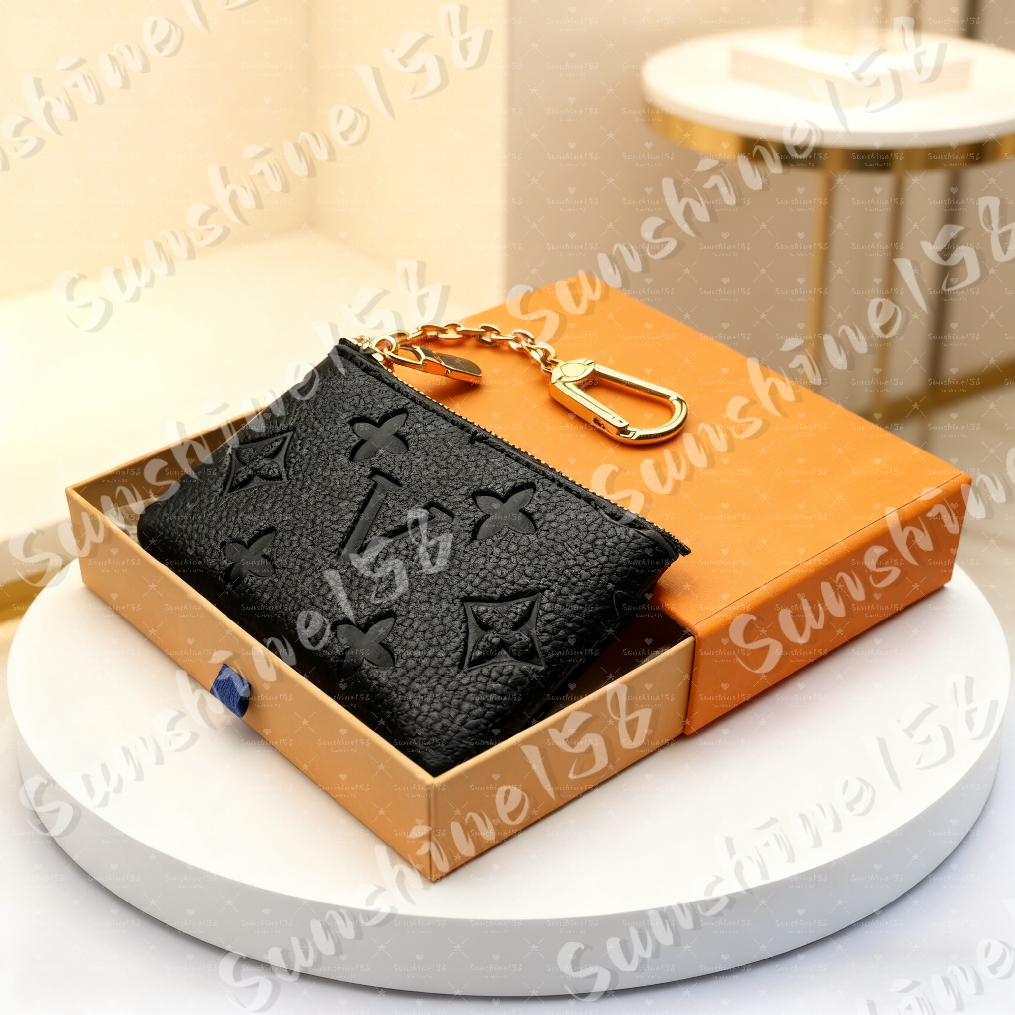 10A Designer Keychain Wallet Key Chain Hang Bag Charm Keyring Keychains hang Leather Designers Women Men Coin Purse Alloy Pendant Key Ring with box