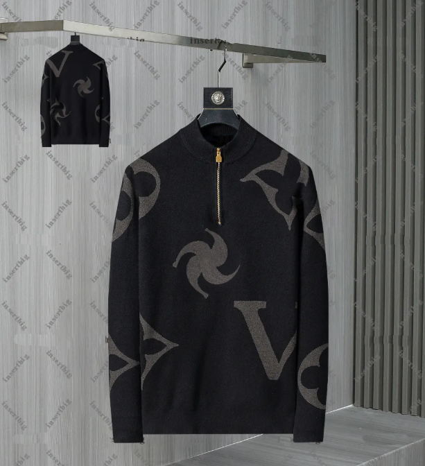 Designer Men&#039;s Sweaters 100% Cotton Long Sleeve Pullovers for Mens Womens Classic Striped Plain Sweatshirts Autumn Winter Warm Comfortable J-image-916529220