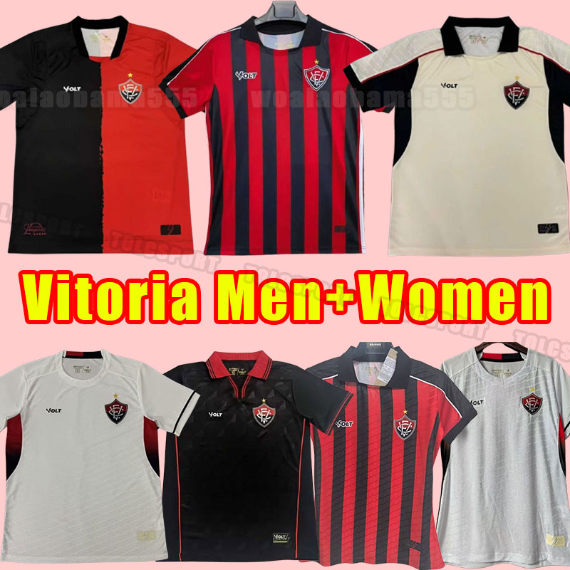 25/26 Esporte Clube Vitoria Soccer Jerseys home men fan versions 2025 2026 ROBERTO EDUARDO SANTOS home training vest Football Shirts uniforms wom-image-942719211